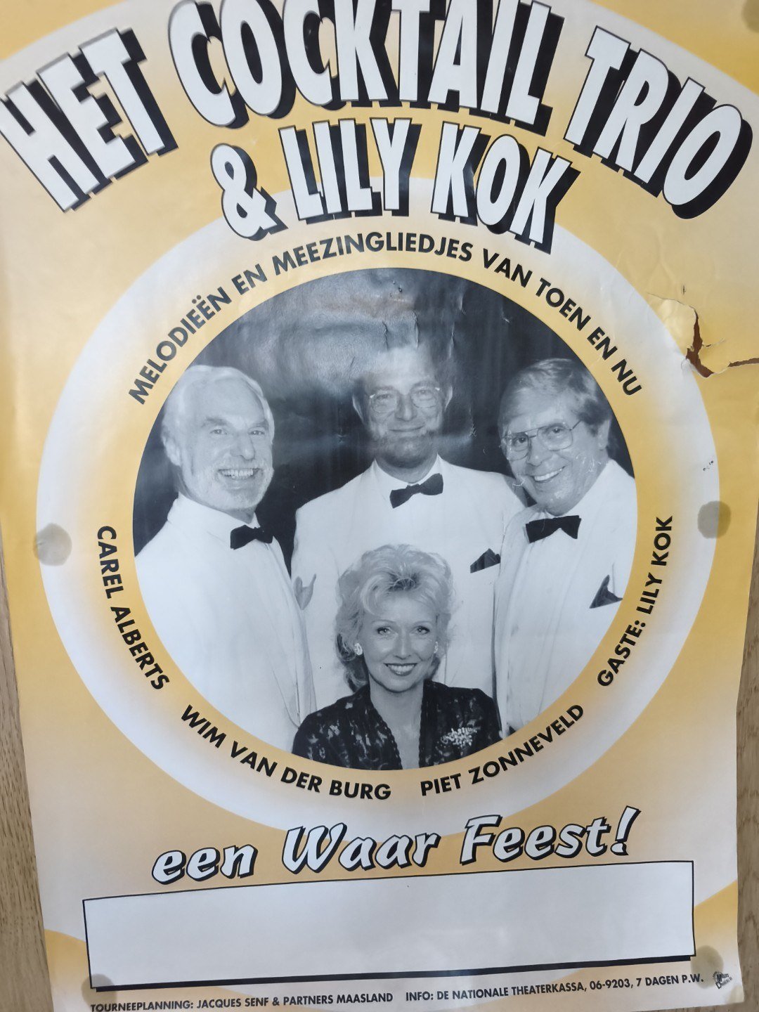 Poster Het Cocktail Trio en Lily Kok